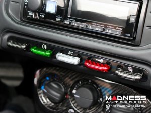 Alfa Romeo 4C Center Console Switch Bank Trim Set - Carbon Fiber - Italian Style